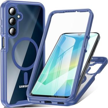 Imagem de Capa para Samsung Galaxy A16/ A16 5G, Galaxy A16 5G com protetor de tela integrado, capa magnética à prova de choque robusta para celular de corpo inteiro proteção resistente para Galaxy A16 5G/A16