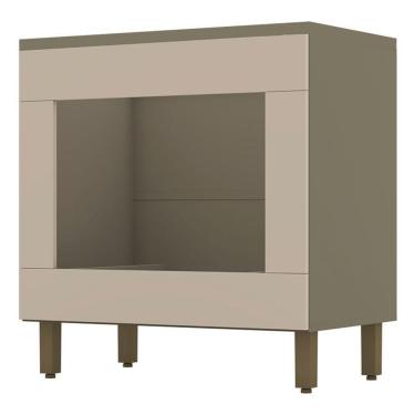 Imagem de Balcão Forno De Embutir évelin Com Tampo Para Cooktop Duna Cristal - Henn