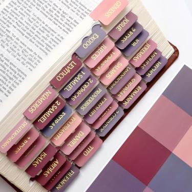 Imagem de Kit de guias bíblicos espanhóis para mulheres, Pestañas para Biblia en Español, rosa roxo em relevo, impermeável, laminado, grande impressão, índice, tabulações, presentes cristãos, para homens, 90