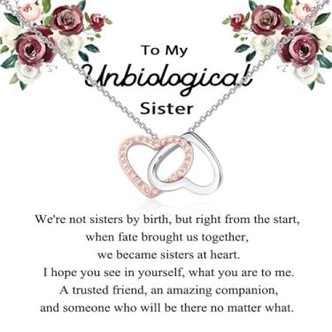 Imagem de OKEYCH Colar Unbiological S, Bonus S, Soul S Gift From S, S in Law, BFF Birthday Gift, Best Friend Friendship, Cobre, Cobre