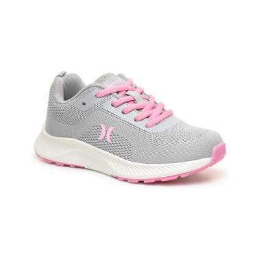 Imagem de Hurley Tênis infantil leve com cadarço – tênis de corrida e brincadeiras para meninos e meninas com malha respirável, palmilha acolchoada e tração durável – Tênis esportivo diário para escola