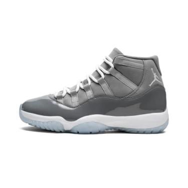 Imagem de Nike Jordan 11 Retro Cool Grey 2021 Masculino Basquetebol CT8012-005, Cinza m dio/branco-cinza frio, 3.5