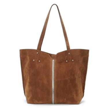 Imagem de ACUARIO Bolsa feminina para trabalho, bolsa acolchoada para viagem e academia, Marrom claro