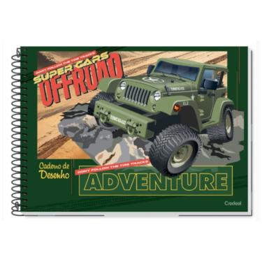 Imagem de Caderno Espiral Capa Dura Cartografia Super Cars 80 Folhas Credeal