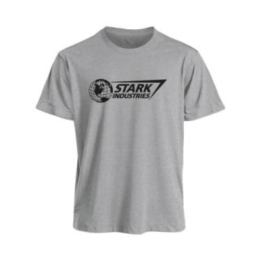 Imagem de Camiseta Oversized Marvel Iron Man Stark Industries Para Homens E Mulh