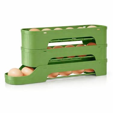 Imagem de Suporte de ovos para geladeira verde