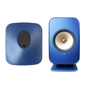 Imagem de Tangxi Suporte de Alto-falante de Mesa para Alto-falante Hifi Sem Fio Kef Lsx Ii, Antiderrapante e Redução de Vibração, Base de Mesa de Suporte de de Metal (Azul)