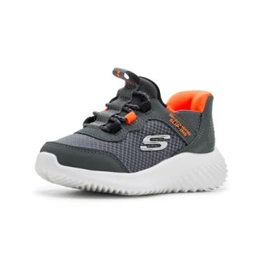 Imagem de Skechers Tênis Bounder Brisk-Burst para meninos, Carvão/Laranja, 21