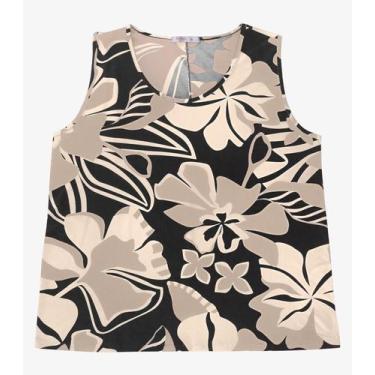 Imagem de Regata Feminina Secret Glam em Viscotorcion Preto, Plus G2, Preto