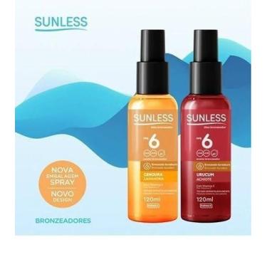 Imagem de Kit Sunless Óleo Bronzeador 120ml Urucum+cenoura