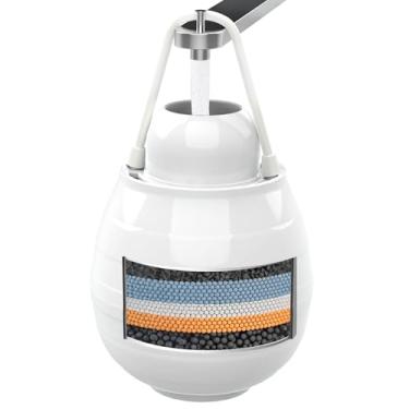 Imagem de Filtro de banho para banheira, filtro de água de banheira com transbordamento, filtro de torneira de 8000 galões | Remove cloro, flúor e contaminantes|amaciante de água dura|Protege a pele, cabelo|