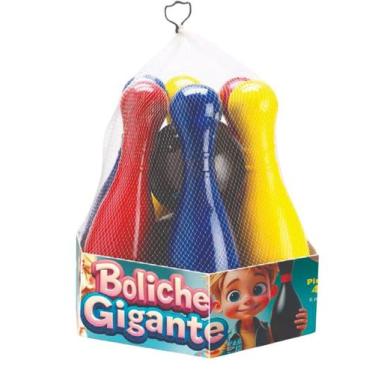 Imagem de Jogo de Boliche Infantil 6 Pinos 43cm - Colorido - TOYMASTER