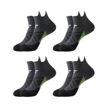 Imagem de Meias Esportivas Unissex De Compressão Respiráveis 4 Pares Para Basque