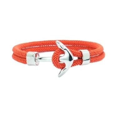 Imagem de Pulseira Masculina Âncora 10 Cores Cordão 4mm Estilo Náutico Surf Prai