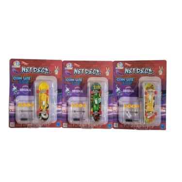 Imagem de Skate de Dedo Profissional Com Led Netdeck - Nettoy