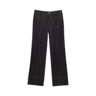 Imagem de Conjuntos De Calça Jeans De Cintura Alta Para Mulheres, Camisa Com Bot