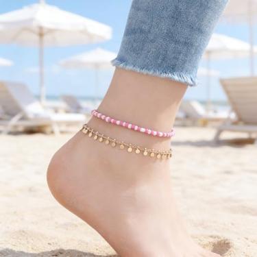 Imagem de Tornozeleira feminina versátil, um design elegante que comunica uma sensibilidade sofisticada e descontraída, alinhando-se com um estilo pessoal casual selecionado