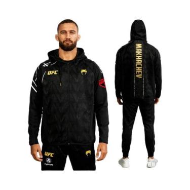 Imagem de Moletom Masculino Oversized Com Zíper Completo Para Noite De Luta MMA,
