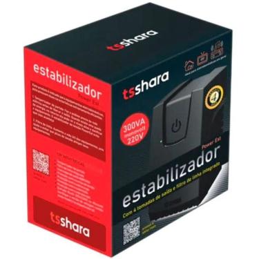 Imagem de Estabilizador Ts Shara Powerest 300va Mono 220v - 9119 Preto 220V