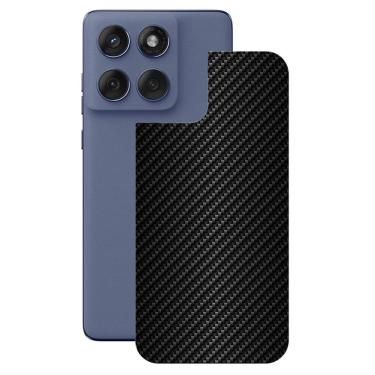 Imagem de Película para Motorola Moto Edge 60 Fusion - Traseira de Fibra de Carbono Preta - Gshield