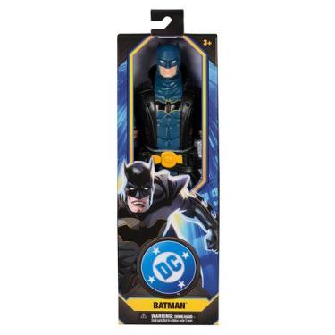 Imagem de Boneco Batman Azul com Sobretudo Preto de 30cm - Batman