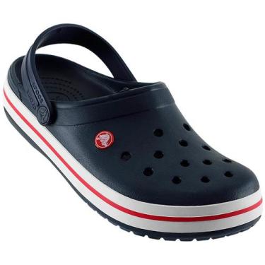 Imagem de Sandália Crocs Crocband, Marinho, Branco, 36