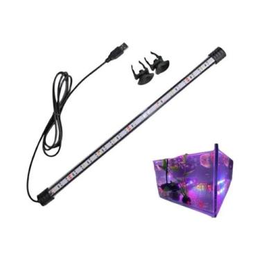 Imagem de Luz LED Para Aquário Com Plug USB 18-58cm, Lâmpada Submersível À Prova
