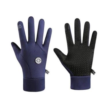 Imagem de Luvas De Ciclismo Masculinas Quentes Com Tela Sensível Ao Toque Para O