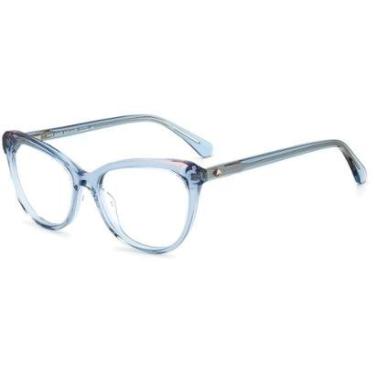 Imagem de Armação de Óculos Kate Spade Chantelle Pjp - Azul Cristal 52 - Molas-Feminino