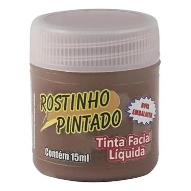 Imagem de Pintura Facial Marrom Rostinho Pintado 15ml Infantil