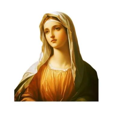 Imagem de Pintura Em Tela Sagrado Coração De Jesus E Virgem Maria, Arte Religios