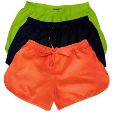Imagem de Shorts Tactel Plus Size Feminino Bermuda P Gordinha - K'Gente, Branco,