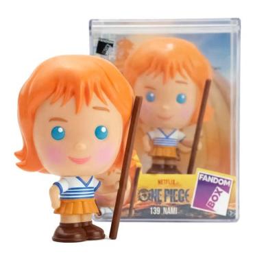 Imagem de Nami Boneco One Piece 11 Cm Fandom Box Colecionável Com Expositor - Lí