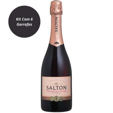 Imagem de Espumante Rosé Brut Prosecco Salton 750ml Kit Com 6 Garrafas