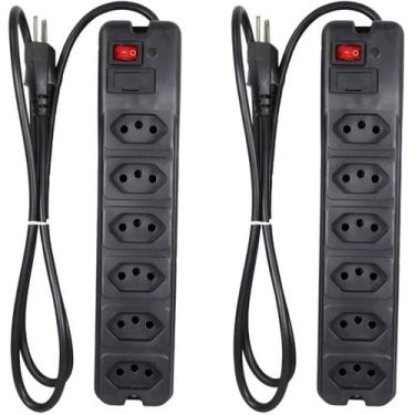 Imagem de Promoção 2 Filtro Linha Biv 6 Tomadas Extensão Multicraft