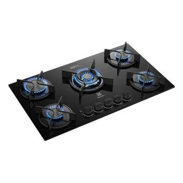 Imagem de Cooktop 5 Bocas A Gas Vidro Preto Master - Electrolux, Bivolt