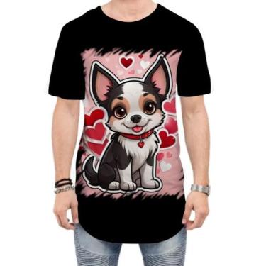 Imagem de Camiseta Longline Dia dos Namorados Cachorrinho 26 - Kasubeck Store®, 