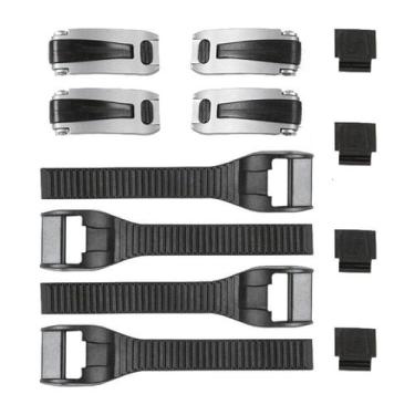 Imagem de Kit Presilha Fechos Tira Bota Jett Lite Motocross Trilha, Cinza, Lado 