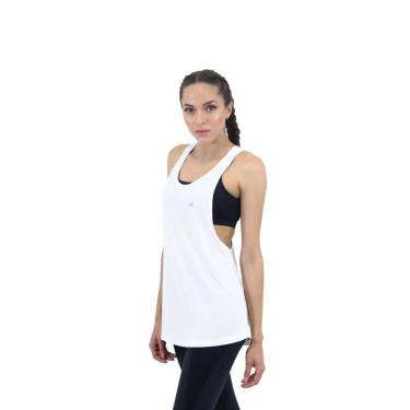 Imagem de Regata Movement Feminina Branca FIT ROOM fitness Academia Treino Corrida Caminhada Espo...