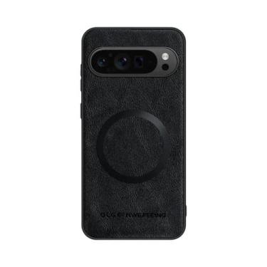 Imagem de Capa De Couro Magnética Para Google Pixel 8 9 pro XL 9A 8A, À Prova De