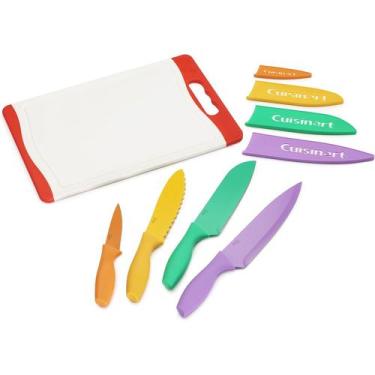 Imagem de Conjunto De Facas Cuisinart Com Tabua Collor Collection 9 Pç - C55CB-9