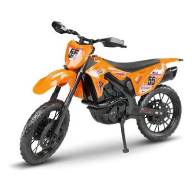 Imagem de Moto Racing Motocross 34 Cm Roma Brinquedos - Ref. 0907, Laranja
