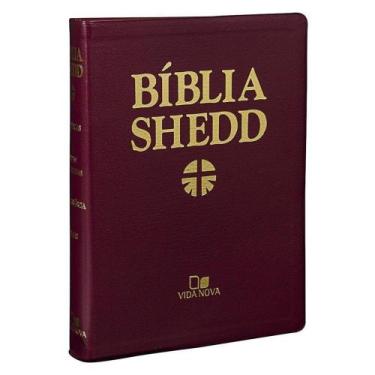 Imagem de Biblia Shedd - Couro Bonded Bordo - EDITORA VIDA NOVA