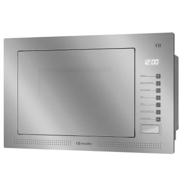 Imagem de Micro-ondas de Embutir Mueller MME25K 25L 1450W Painel Touch com Descongelar Cinza 220V