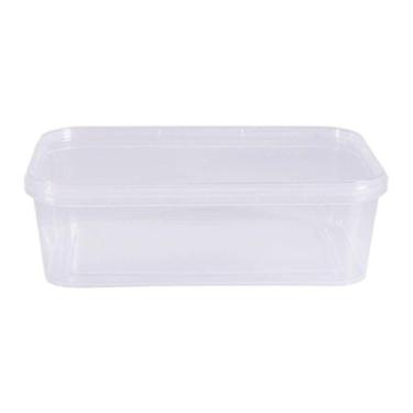 Imagem de Pote Retangular com Lacre Freezer e Microondas 500ml c/10 - Prafesta
