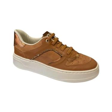 Imagem de Tênis Feminino Piccadilly Napa Stretch Soft Marrom 910012-1 Tamanho:35