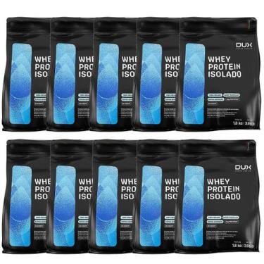 Imagem de Kit 10X Whey Protein Isolado - 1800g Refil Chocolate - Dux Nutrition