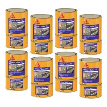 Imagem de Sikadur Epóxi Tix Br 1Kg Sika Para Concreto E Estruturas Kit 8