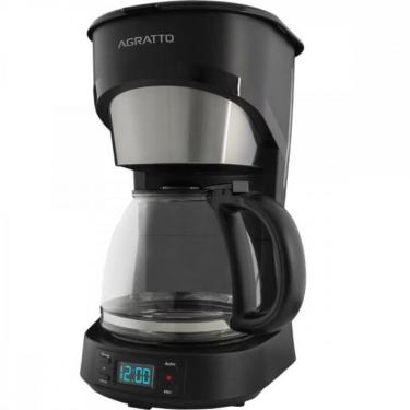 Imagem de Cafeteira Elétrica Programável Agratto Aroma em Vidro 38 Xícaras Preto 220V