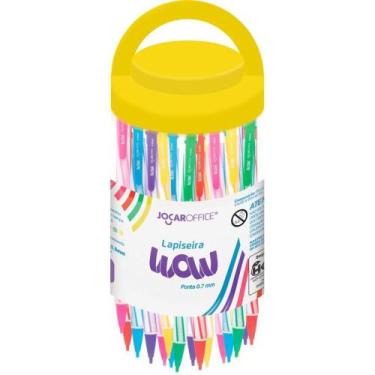 Imagem de Lapiseira 0.7MM WOW FUN Metal GRAF/BORRAC.6COR POTE-24 - Leonora